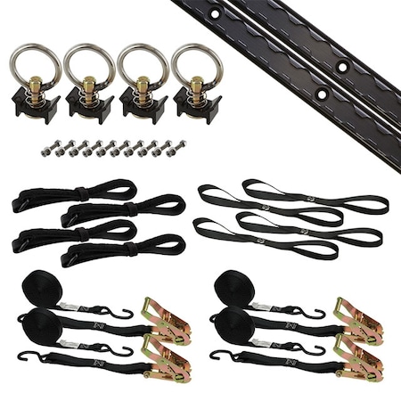 Us Cargo Control 6' Tie Down System - Black MSK6BL